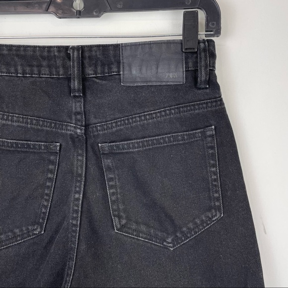 Zara Bermuda Mom Short Black Denim Shorts Sz 0 - Picture 7 of 8